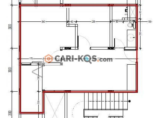 Kontrakan Kamar Kost Apartemen Ruang Besar 2 KT + 1 KM ITS Keputih