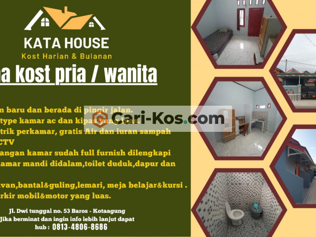 KATA HOUSE - KOST KOTAAGUNG PUSAT