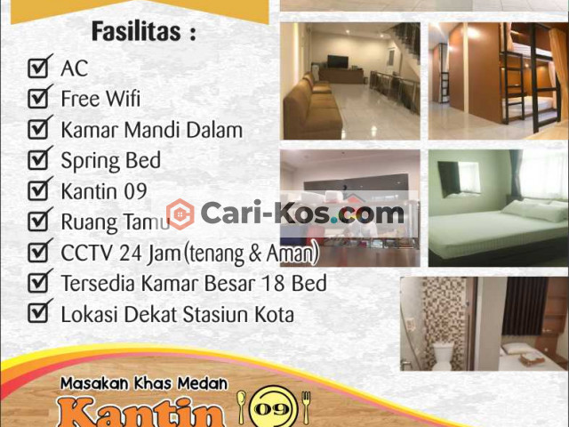 Kost dekat stasiun kota tua, karyawan karyawati